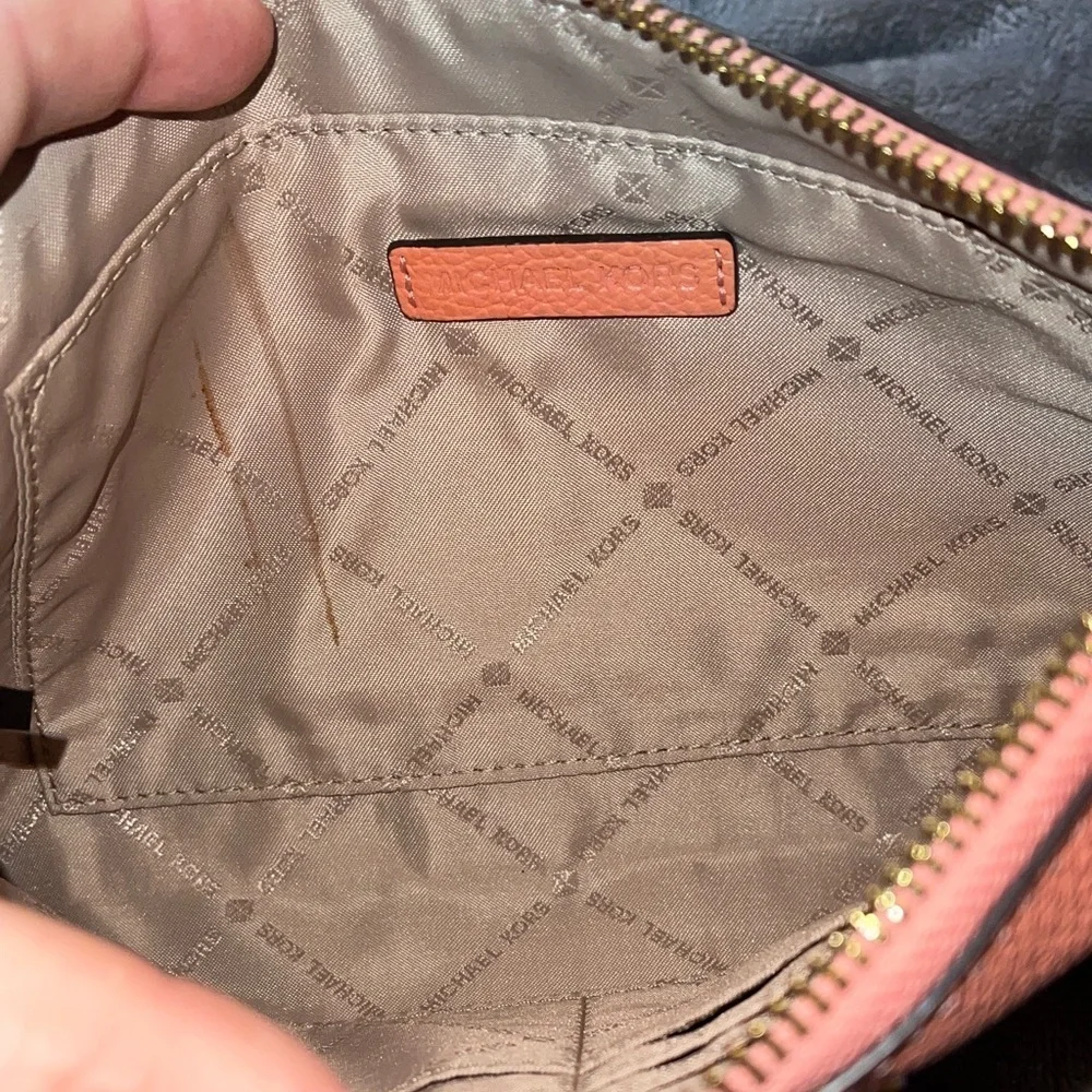 Michael Kors Coral Wristlet Clutch